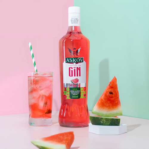 Bebida Gin Askov Cocktail De Melancia 900ml