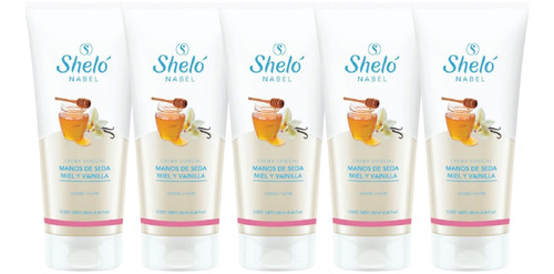 5 Pack Crema Especial Manos De Seda Miel Y Vainilla Shelo