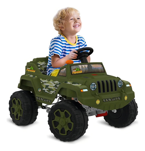 Ecojipe Bandeirante Patrulha Florestal Com Pedal Cor Verde