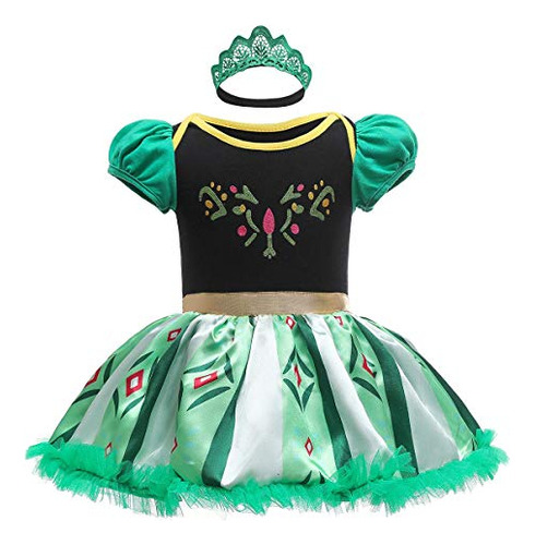 Hihcbf Bebé Anna Princesa Halloween Traje De Navidad 98bm0