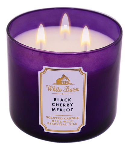 Bath And Body Works Black Cherry Merlot Vela Aromática