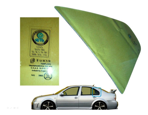 Cristal Ventilete Testigo Punto Ciego Vw Bora (izquierdo)
