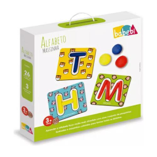 Brinquedo Pedagógico Alfabeto Com Massinha De Modelar