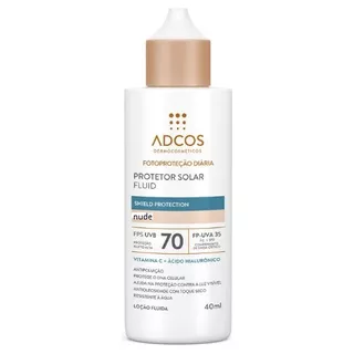 Protetor Solar Fluid Adcos Shield Protection Nude Fp70 40ml