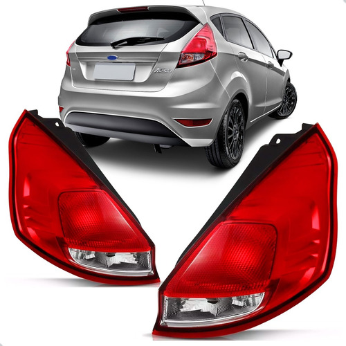 Par Lanterna Traseira New Fiesta Hatch 2011 2012 2013