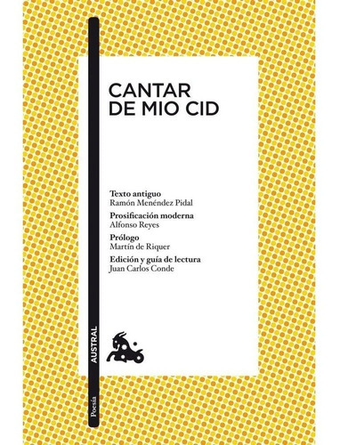 Cantar Del Mio Cid, De Anónimo. Editorial Austral, Tapa Blanda En Español, 1900