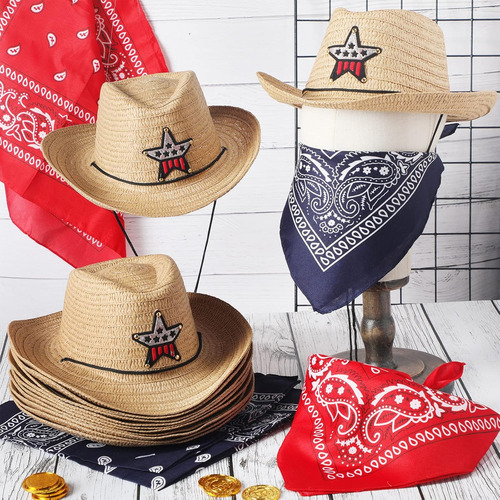 Set De Sombreros De Vaquero Tarpop, Pack De 12 Sombreros ...