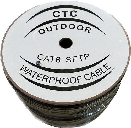 Cable Utp Jwkvision Cat 6 Exterior Doble Forro 23awg Cca 305