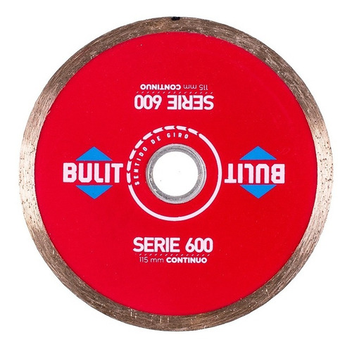 Disco Diamantado Bulit Amoladora Serie 600 Continuo 115mm