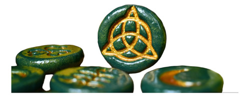 Runas Wicca Bruja Triqueta +bolsa