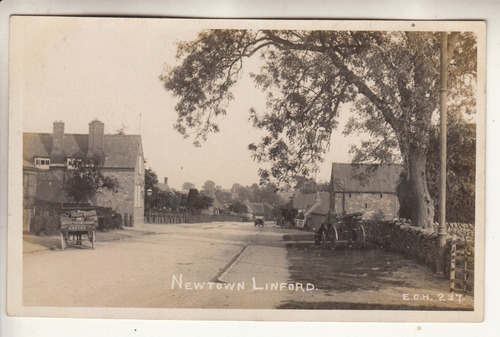 Antigua Postal Street Scene Newtown Linford Leicester Uk