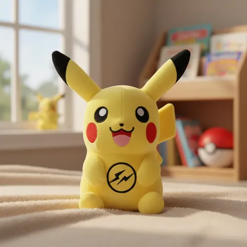 Pikachu Pelúcia Pokemon 25cm Antialérgico Musical Inglês