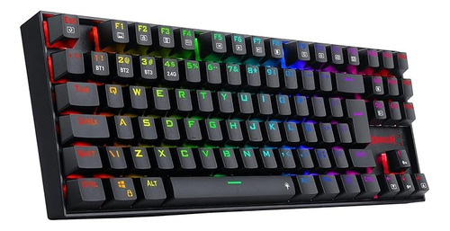 Teclado Redragon Kumara K552rgb-pro Abnt2 Retroiluminado Rgb Preto Português Brasil