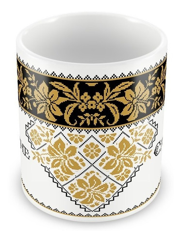 Imagen 2 de 3 de Taza Blusa Bordado Campechano Dorada