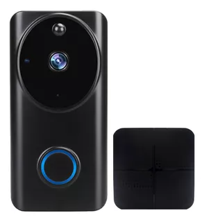 Video Portero Wifi 1080p Exterior Con Campana Alexa Google Color Negro