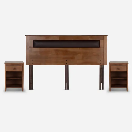 Cama Europea Rosen Indie King + Muebles Ferrara