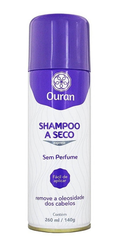 Shampoo A Seco Ouran Sem Perfume 260ml