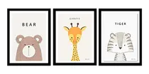 Comprar Láminas Cuadros Niños Set X 3 Animales Nórdicos