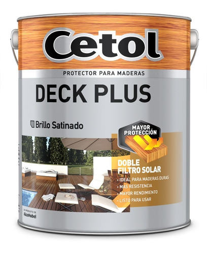  Impregnante Cetol Deck Plus Satinado Natural 1 Lt