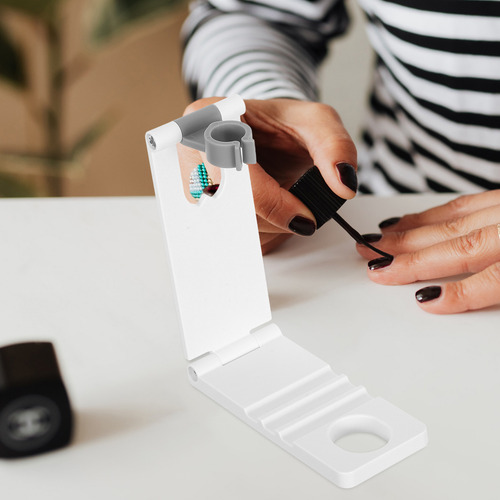 Suporte De Luz De Manicure: Esmalte De Rotação Ajustável