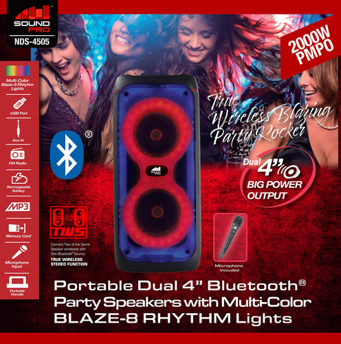 Altavoz Portátil Dual Naxa Electronics Nds-4505 Con