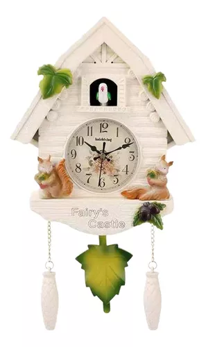 Reloj De Cuco Pared Habitación Infantil Pájaro Reloj De A