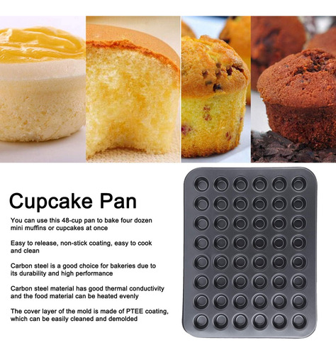 Molde Para Hornear Muffin Antiadherente De Aunmas, Molde De