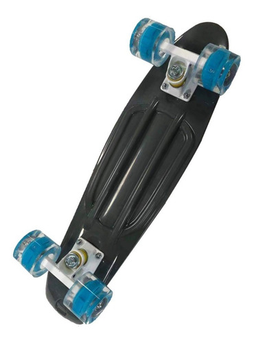 Patineta Penny Cruiser Llantas Led Luz Iron Rolller Eco Ruedas Azules