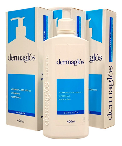 Dermaglós Emulsión 400ml Pack X3 Unidades Original