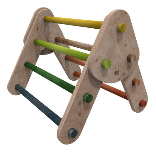 Juego De Madera Craft Toys Triángulo Pikler Pequeño Color