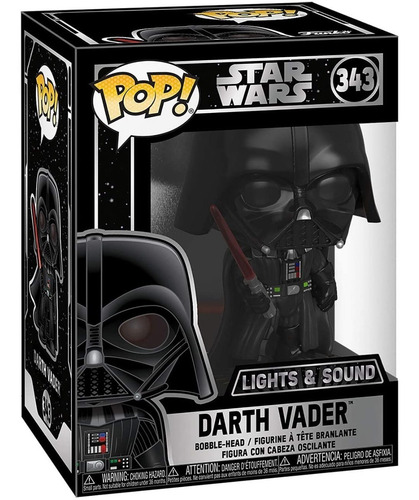 Funko Pop Darth Vader 343 Lights & Sound Star Wars (Usado)