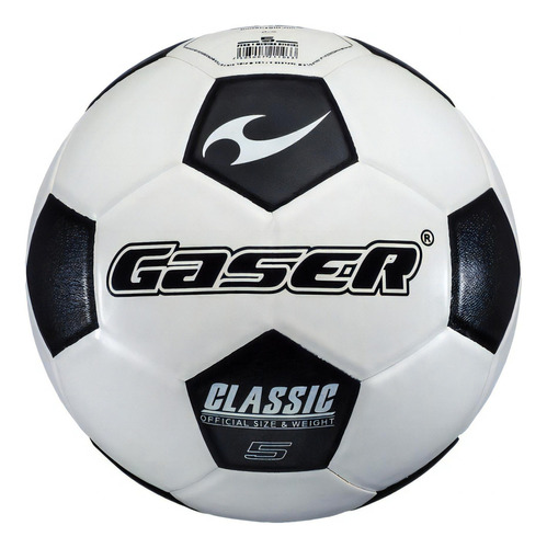 Balón Futbol Classic Laminado Mate No. 3,4,5 Gaser Color Negro Tamaño 4