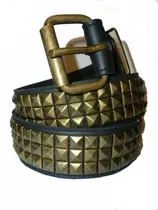 Comprar Cinturones De Cuero Con Tachas Doradas Cintos Que Sea Rock 