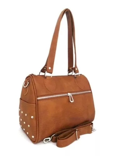 Bolso Morral Cartera De Mano Mujer Ecocuero Bandolera Pu Pm