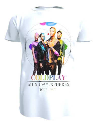 Polera Coldplay, Music Of The Spheres 2, Unisex 100% Algodón