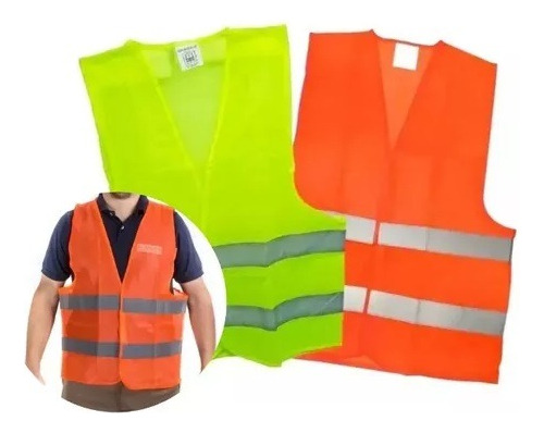 Chaleco Reflectivo Fluo Seguridad Vial Upd Egresados