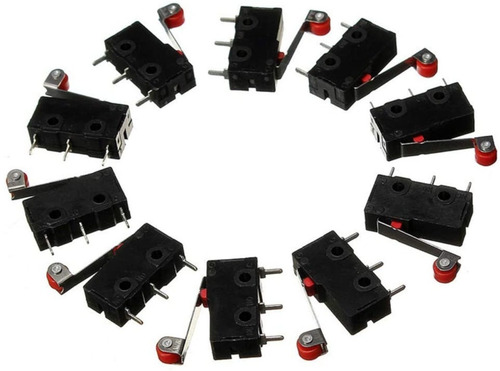 10 Micro Chave Fim De Curso Kw12 Endstop Switch Imp 3d E Cnc