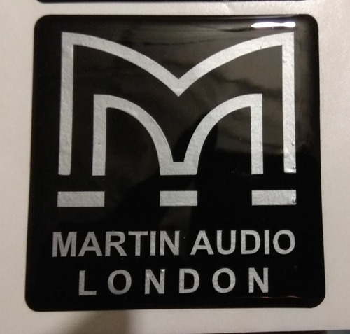 Sticke, Logo, Emblema Martin Audio  Para Bafle 6.5x6.5 
