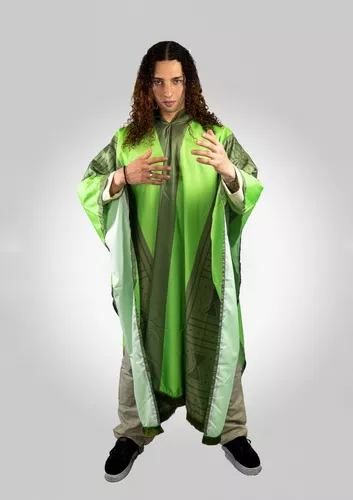 Disfraz de Bruno, Poncho Bruno para hombre, capa verde para adultos,  Halloween, cosplay, capa