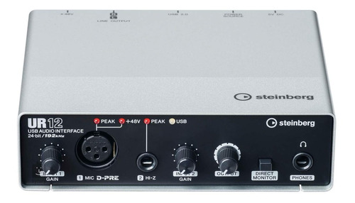 Interface Placa De Audio Externa Steinberg Ur12 Usb 2 X 2