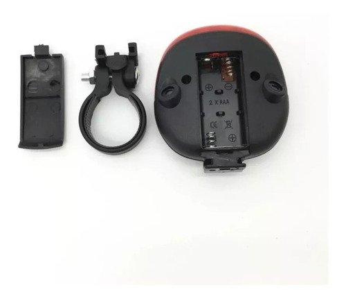 Luz Roja Tipo Laser Para Bicicleta Parte Trasera Con 5 Leds