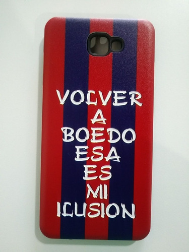 Funda Fútbol Boedo Compatible Con Samsung J7 Prime 