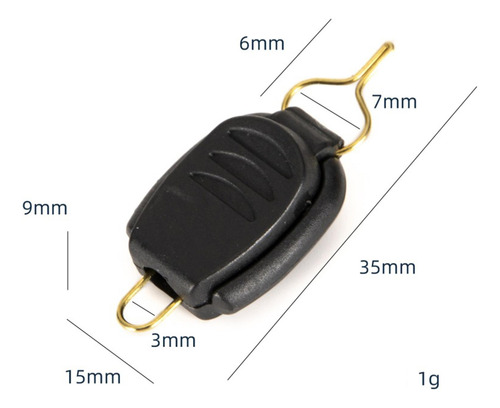 3 X 5x Portable Fishing Sub Line Clips Enhebrador Gancho De