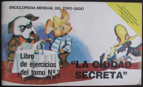 Topo Gigio - Libro De Ejercicios Del Tomo N° 3 - 1977 (Usado)
