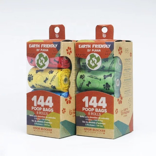 Bolsa Desechos Mascota Biodegradable Con 144 Piezas Extra G