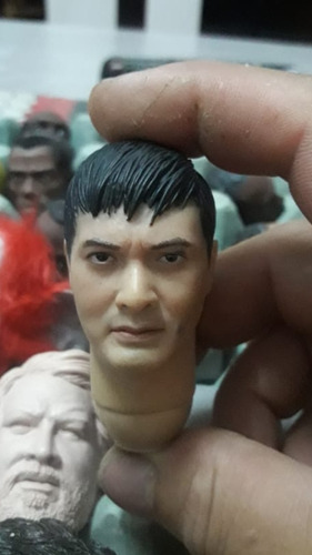 Escala 1/6 Cabeza Chow Yun-fat Original Custom No Hot Toys