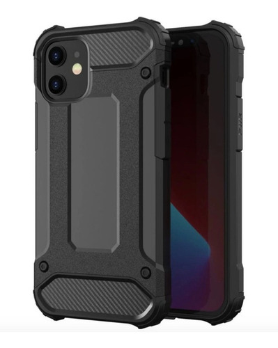 Capa Anti-impacto Hybrid Rugged Para iPhone 12 Mini - Preta