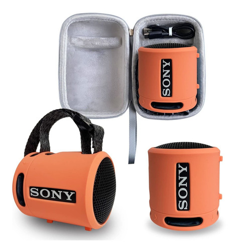 Funda De Silicona Y Funda Rígida Para Sony Srs-xb13 Extra Ba