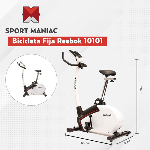 Imagen 3 de 4 de Bicicleta Fija Reebok Modelo 10101 Sport Maniac