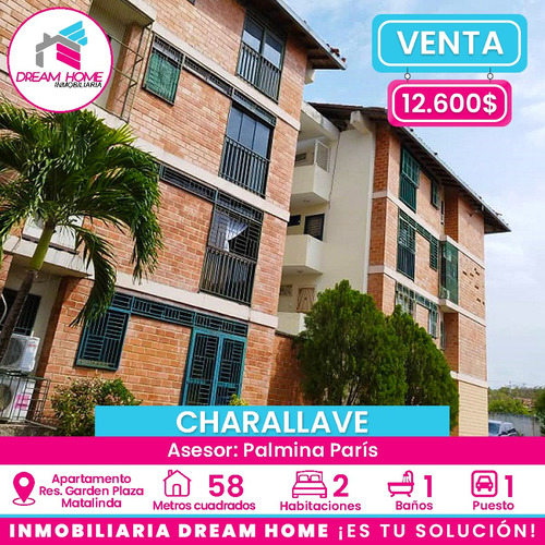 Apartamento En Venta Residencias Garden Plaza, Mata Linda - Charallave